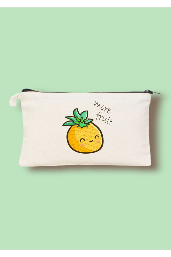 Cemira Pineapple Pineapple Designed Clutch Bag Makeup Bag Pencil Case Pen Holder 12 18 with Cats Trendyol