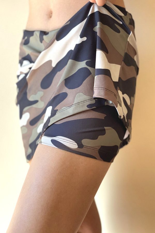 Khaki camouflage skirt store