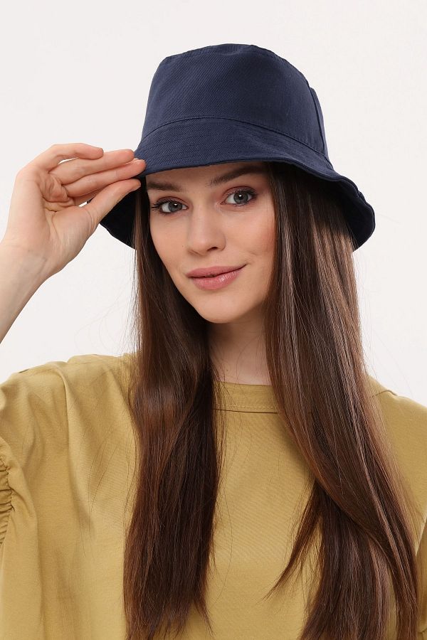 Aghilo Navy Blue Lined Summer Bucket Fisherman Bucket Hat Trendyol