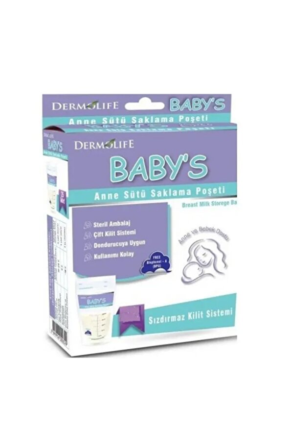 Dermolife Babys Anne Sütü Saklama Poşeti X 6 Adet