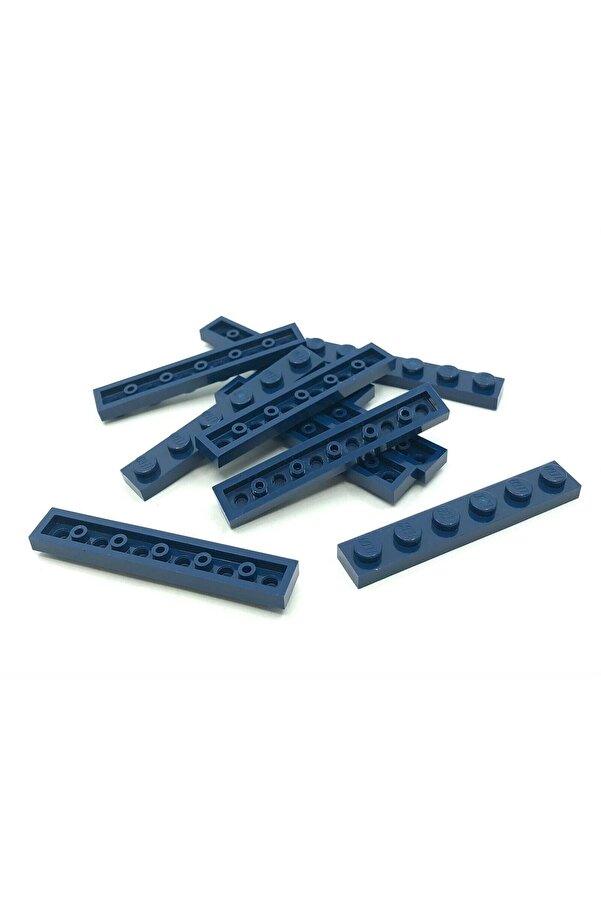 LEGO Orjinal Moc Custom Aksesuar Creator Plate 1 X 6 Düz Tuğla Lacivert 8 Adet Gönderilecek