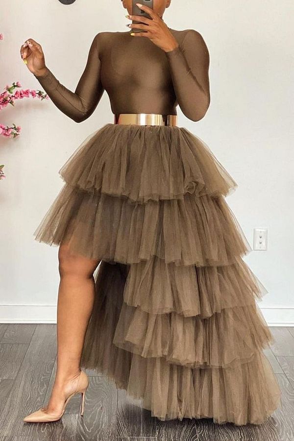 Khaki tulle skirt clearance
