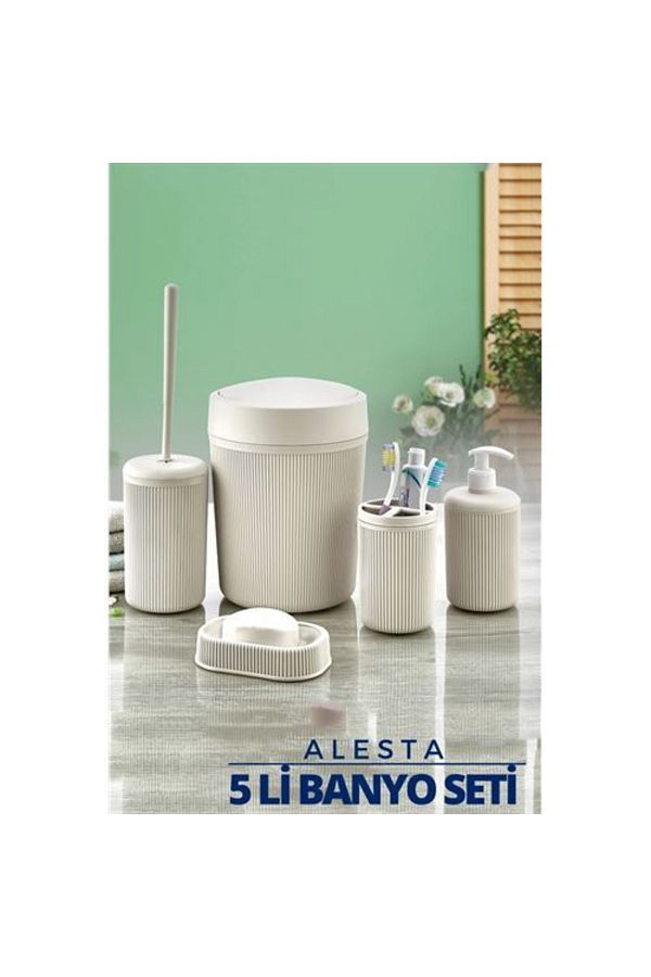 MMC GROUP-Alesta Design Cream Transformacion 5-Piece Bath Set 1