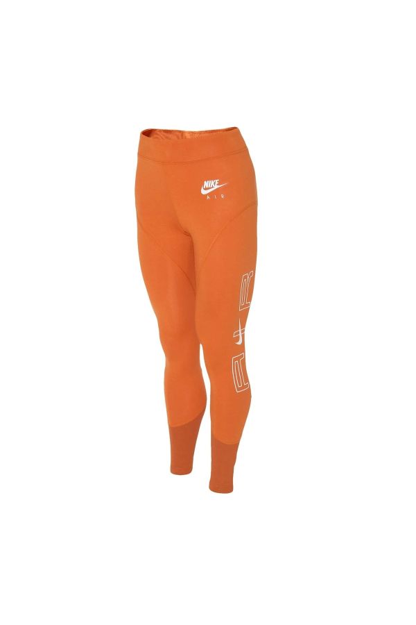 Nike W Nsw Air Hr Lggng Women's Orange Combed Cotton Tights Dr6159