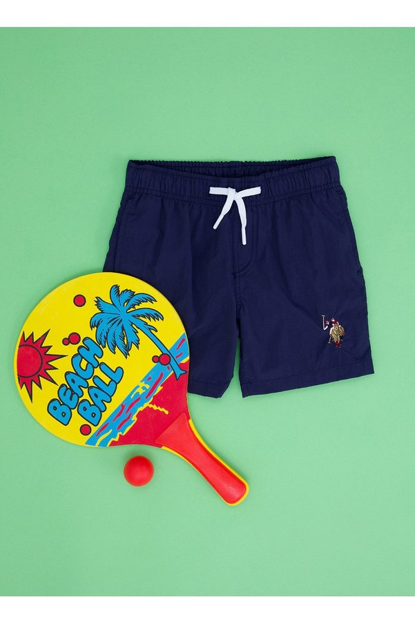 U.S. Polo Assn. Navy Blue Boy's Shorts Swimsuit Blaskıds23Y