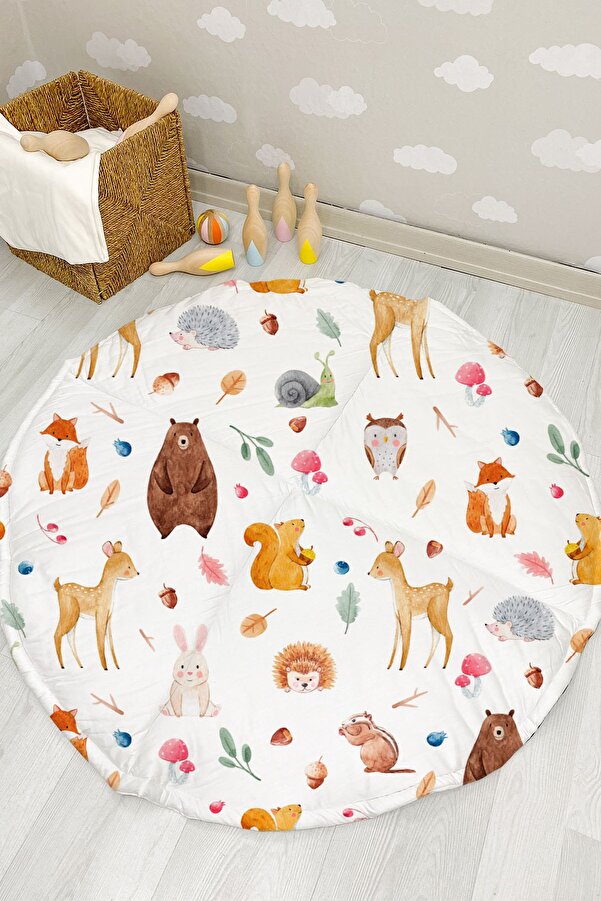 Tuğba Kuğu Çift Taraflı Oyun Matı - For Baby Serisi