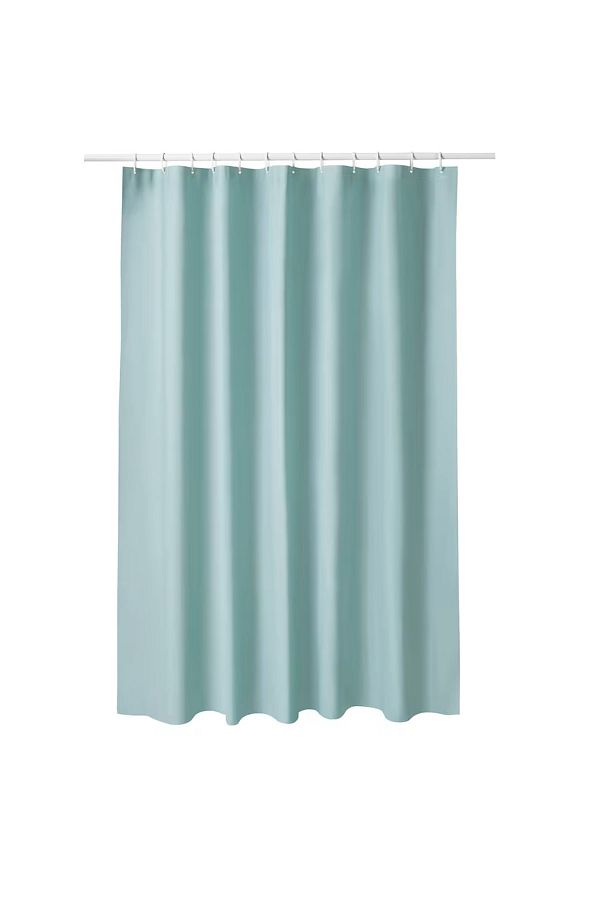 Grey and teal shower curtain on sale