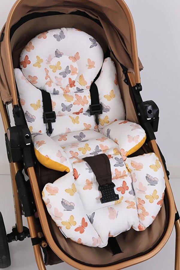 Umaybebek Ortopedik Bel Destekli Bebek Arabası Minderi, Pamuk Kumaş - Orijinal Ürün