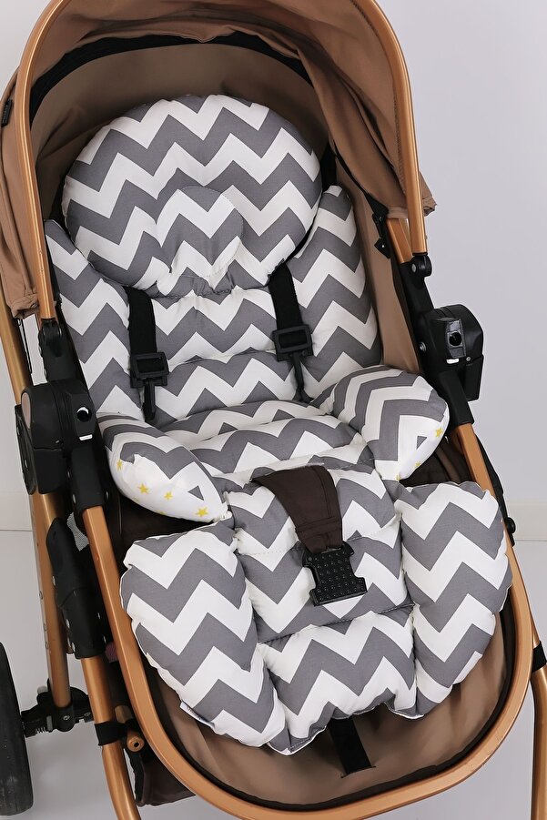 Umaybebek Ortopedik Bel Destekli Bebek Arabası Minderi, Pamuk Kumaş - Orijinal Ürün