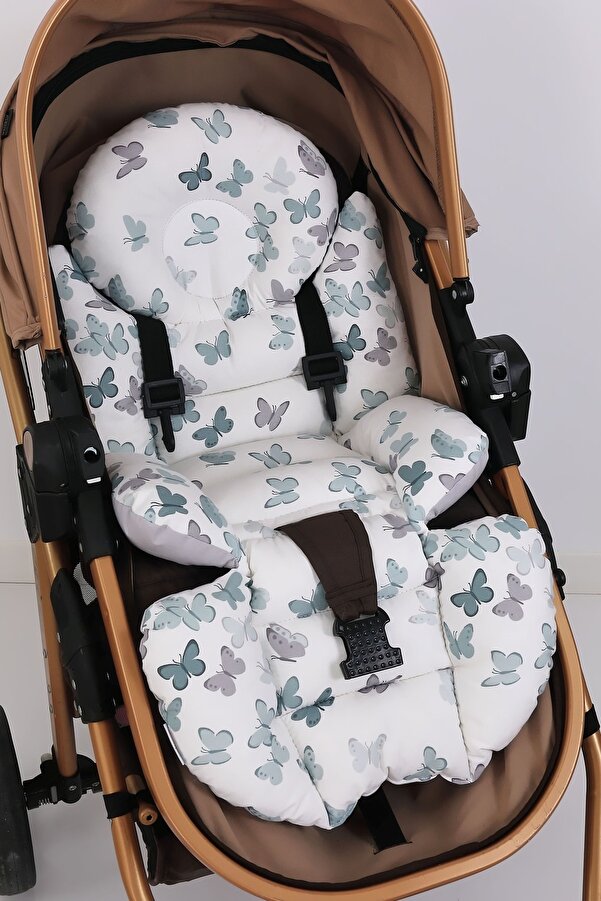 Umaybebek Ortopedik Bel Destekli Bebek Arabası Minderi, Pamuk Kumaş - Orijinal Ürün