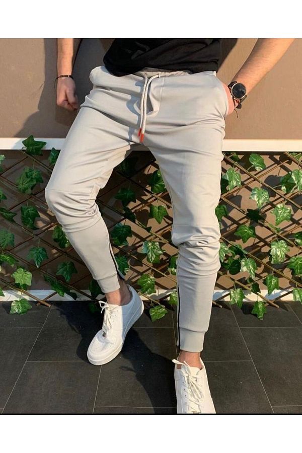 Plain slim fit tracksuit best sale