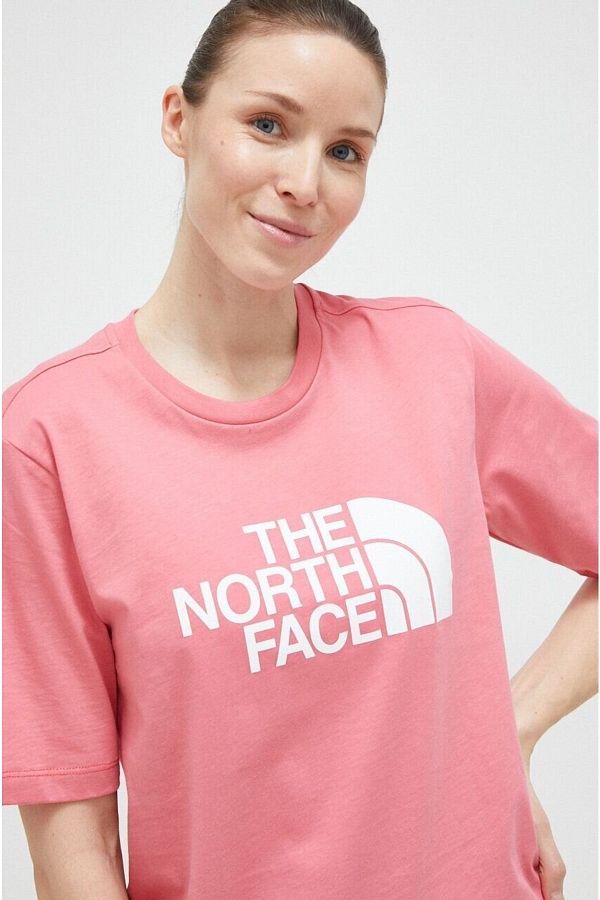 The north face t shirt pink store