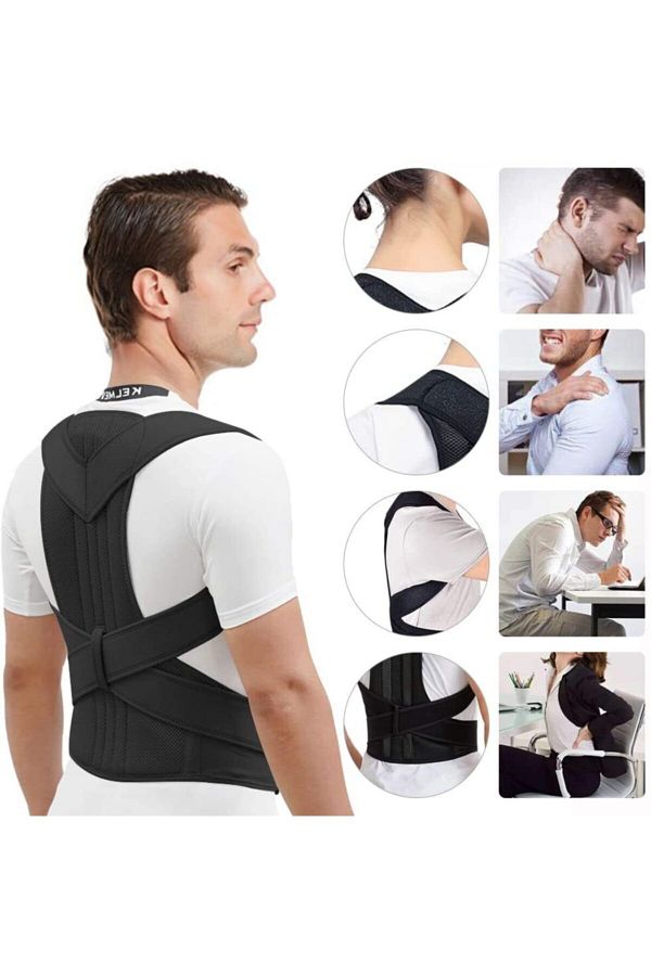 ZEYZEN Men s Waist Belt Underwire Sports Corset Upright Posture Corset Double Underwire Waist Shoulder Back Support Corset Trendyol