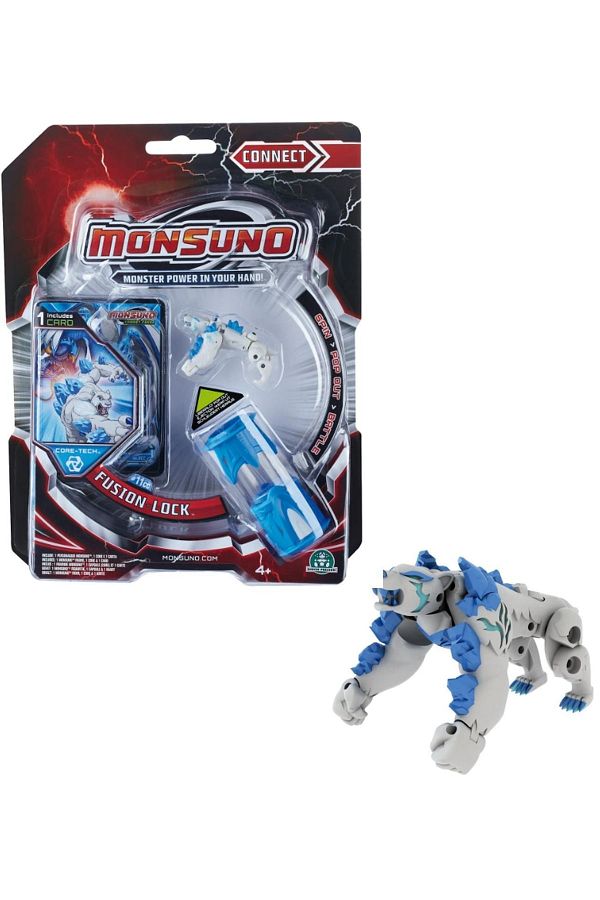 GIOCHI PREZIOSI-Monsuno, Licensed Fusion Lock Figure with Throw Capsule and Game Card 1