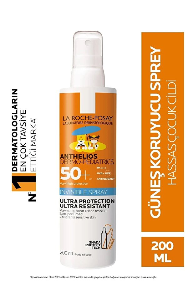 La Roche Posay Anthelios Xl Spf 50 Yüksek Korumalı Çocuk Yüz Ve Vücut Güneş Spreyi 200 ml.
