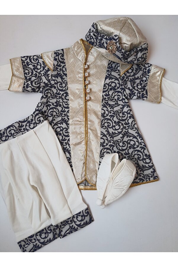 PİLEKİ BABY 0 6 Ay Ve 1 Yaş Sünnet Mevlüt Kıyafeti , Sünnetlik Mevlütlük Şehzade Bebek Hediyelik