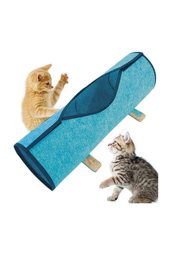 UTKU TASARIM Bung Cat Tunnel Pet Toy Pompom Ball Toy Kitten Adult Cat Play Tunnel 1 Meter Trendyol