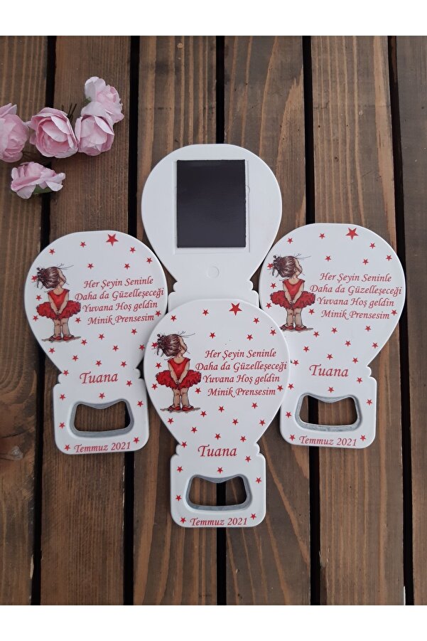 Mira Baskı 25 Adet Yeni Doğum, Doğum Günü Hatırası Açacaklı Balon Magnet Hediyelik