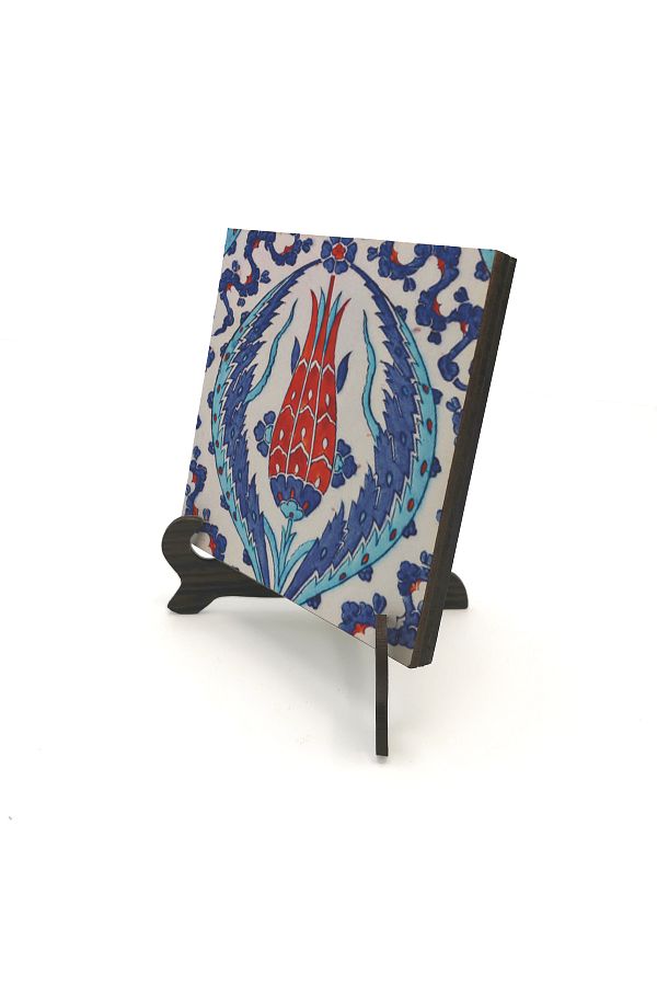 Sadrazam-Rüstempaşa Mosque Tile Pattern Printed MDF Frame 1