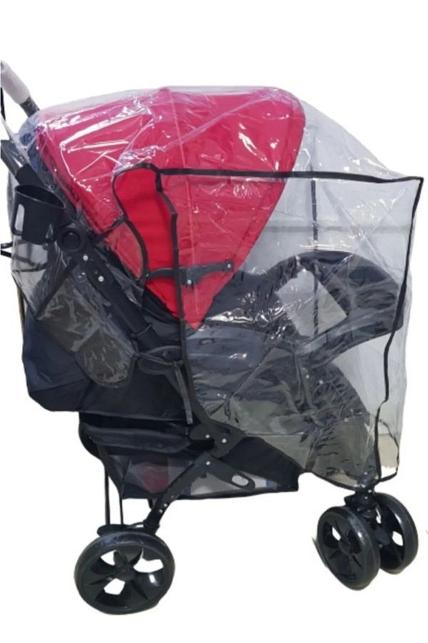 MorBebe-Custom Measurement XL Size Stroller Rain Cover, Large Size Wide Stroller Rain Cover 1