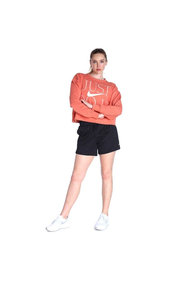 Nike Women Activewear Sweatshirt Medium Red Dri-Fit Just Do It