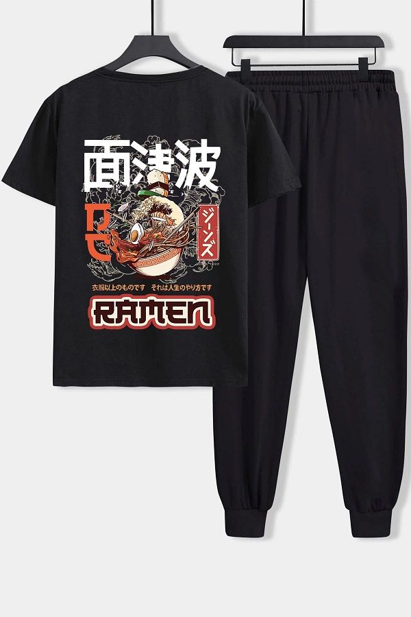 Trend Sizde Unisex Ramen Printed Top Bottom Tracksuit Set Trendyol