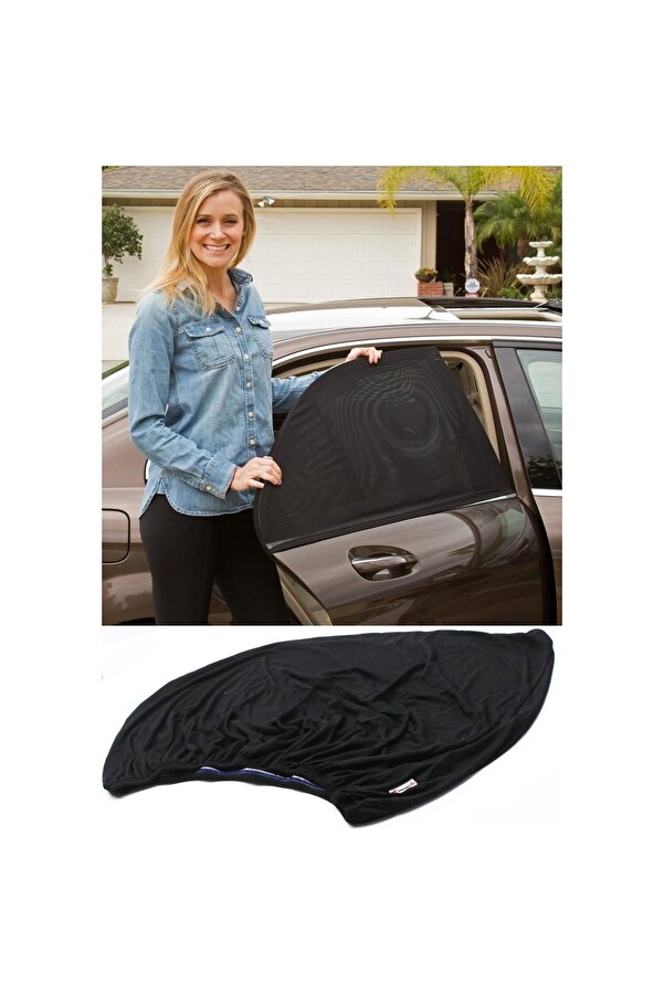 QuickBuy 2 Adet Araba Araç Oto Yan Cam Güneşlik Örtü Güneşliği Araba Anne Bebek Emzirme Perdesi Güneşlik