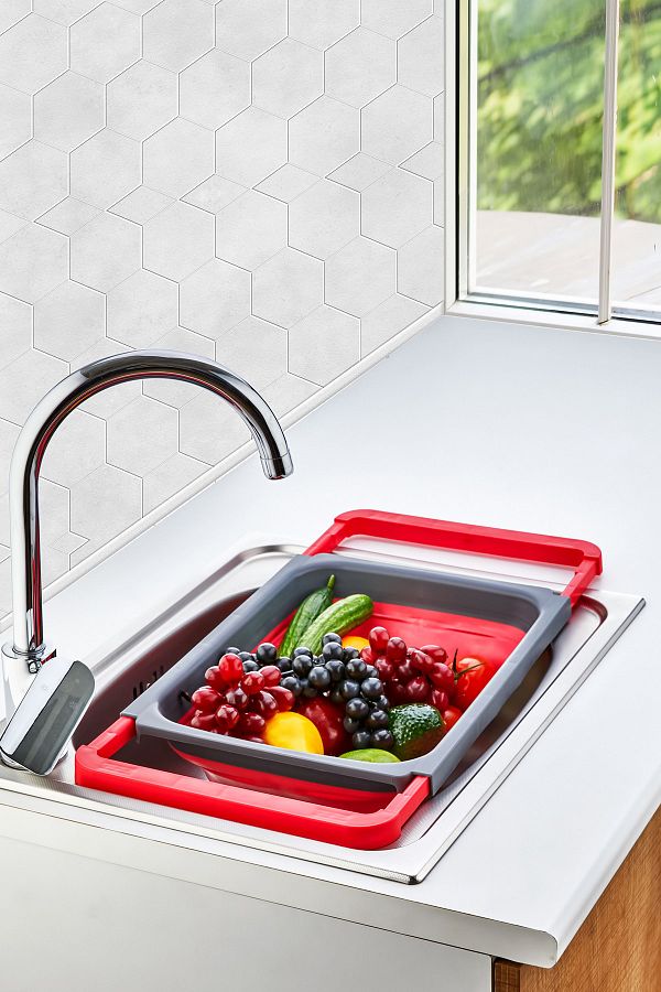 KÜÇÜK EW-Silicone Large Size Accordion Foldable Sink Strainer 5.5 lt 1