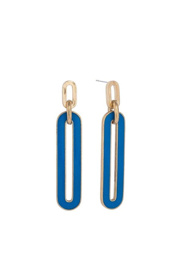 Juju-Bronze Enameled Aristocrat Earrings 1