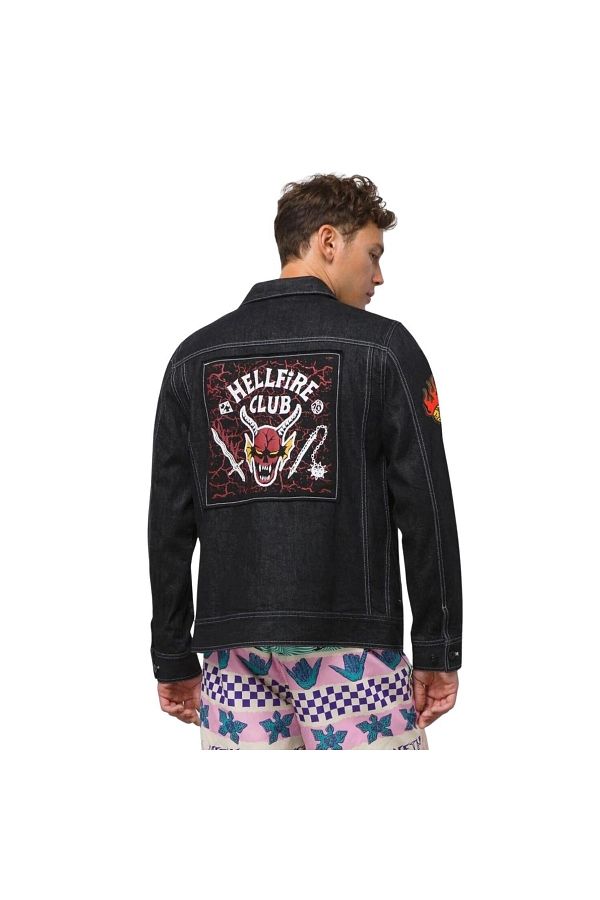 Vans X Stranger Things Hfc Black Jean Coat Trendyol