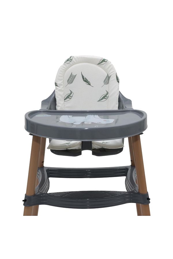 MorBebe-Luxury High Chair Cushion (Compatible with All High Chairs) White 1