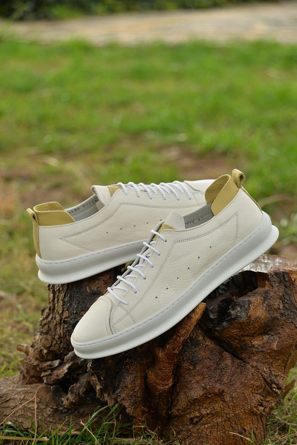 JAMES FRANCO Men s 100 Leather White Casual Shoes a Model that Offers Elegance and Comfort Together with Its Innovative Style Trendyol