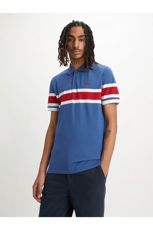 Levi's-Levis Polo Neck Men's T-Shirt - Multicolor, Slim Fit A4842-0017 Housemark 1