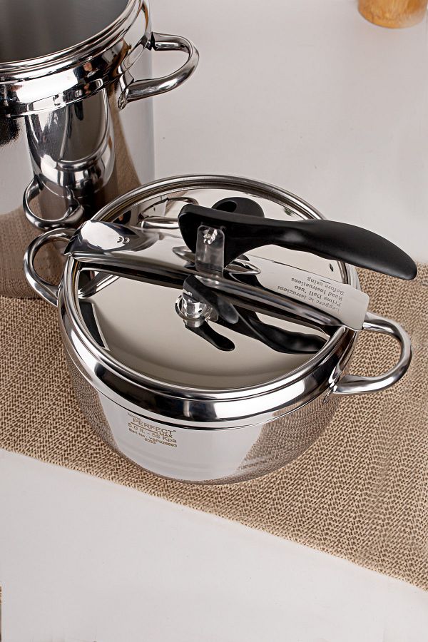 Hascevher Stainless Steel Pressure Cooker Set 5 9 Lt Pressure Cooker Set Trendyol