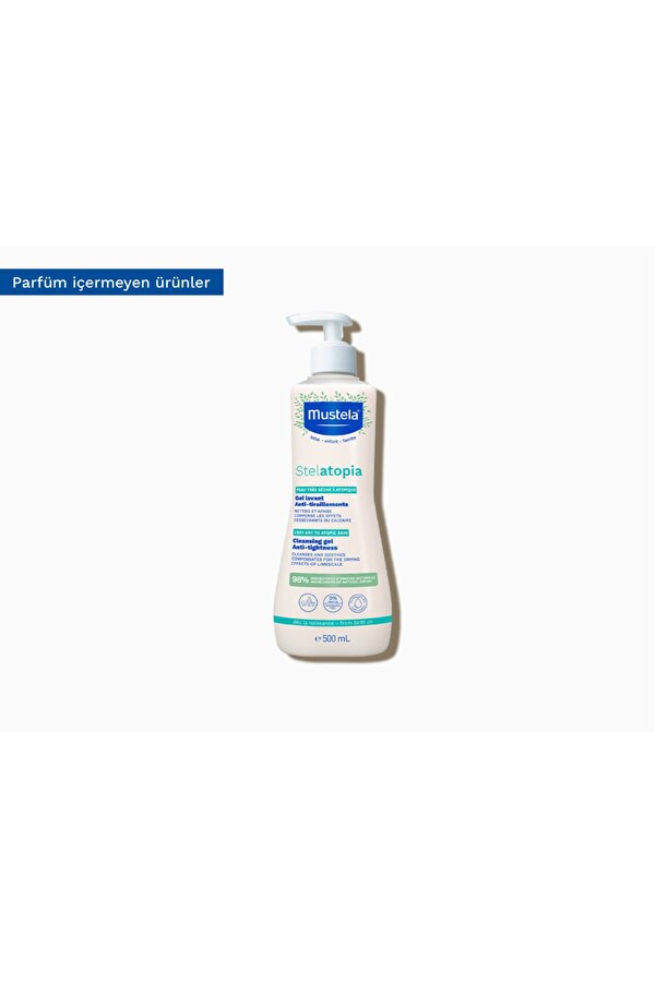 Mustela Stelatopia Cleansing Gel Çok Kuru Ciltler Için Şampuan 500 Ml Yeni Formül 09/2025