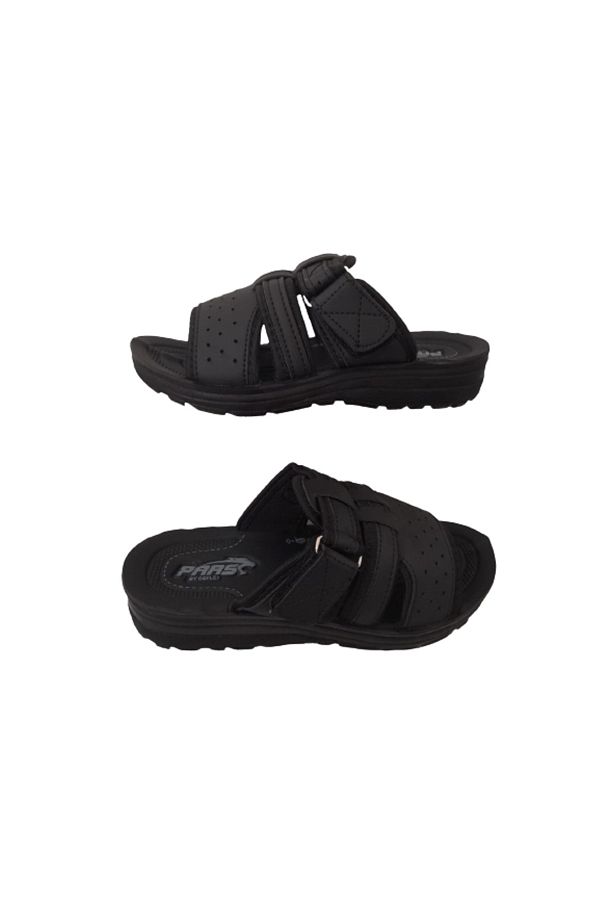 Pars-236 Black Men's Orthopedic Comfortable Light and Stylish Daily Slippers 1
