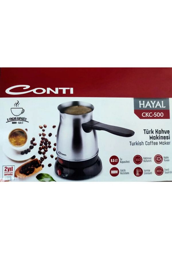 CONTİ-Ckc-500 Hayal Steel Coffee Machine Electric Coffee Pot 1