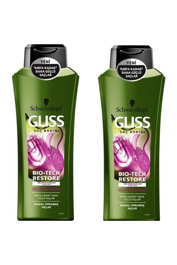 Gliss-Bio Tech Restore 525 ml Shampoo - 2 Pieces 1