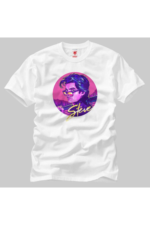 Crazy-Stranger Things 80s Steve Harrington Men's T-Shirt 1