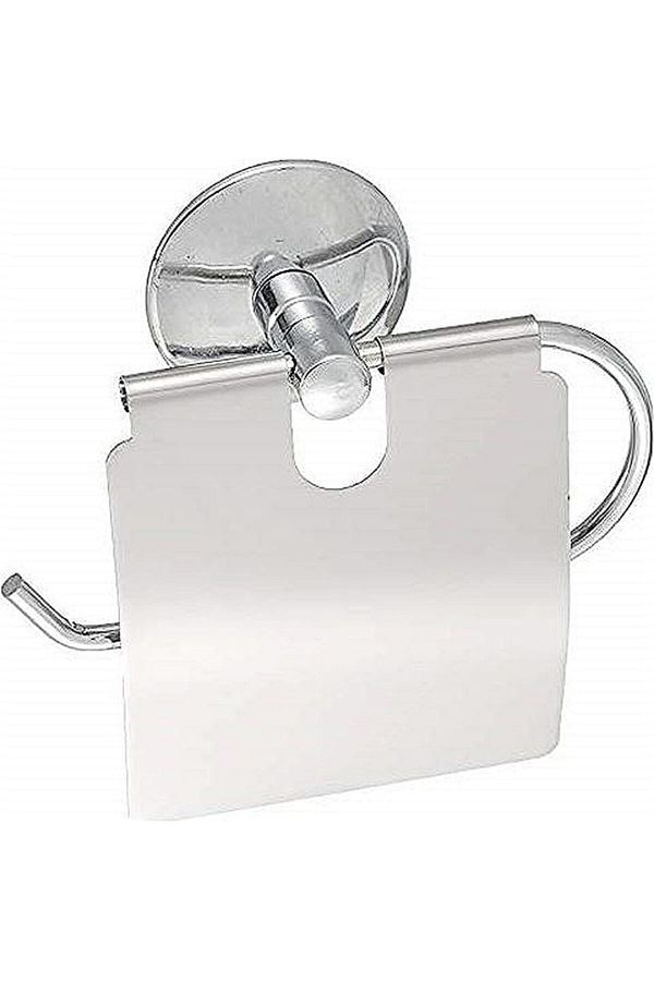 Tema-Most Stainless Chrome Wide Covered Toilet Paper Holder 1