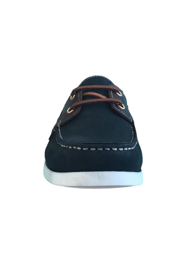 Tripy Flexible Soft Timberland Lace Up Shoes Navy Blue Nubuck brown Leather Trendyol