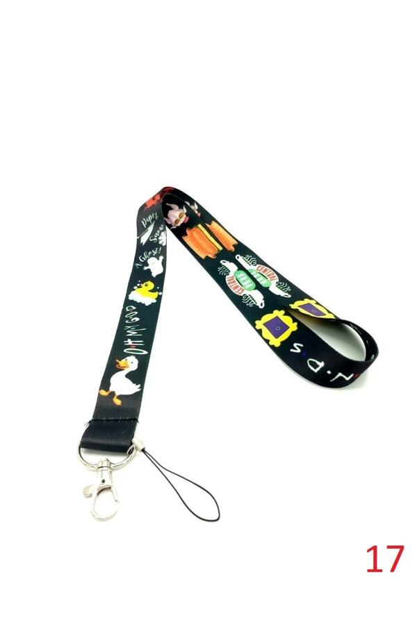 CİCCİBİCCİSHOP-Friends Black Whistle Cord, Neck Hanger Rope 1