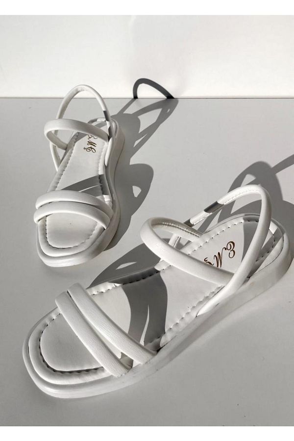 Two piece flat sandals clearance