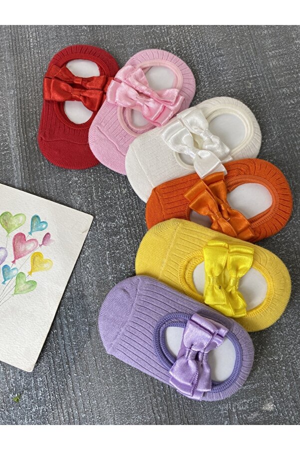 pempem bandana Kız Bebek 6 Lı Babet Çorap