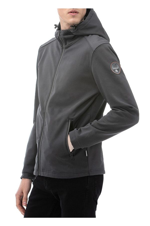 Napapijri Men s Hooded Softshell Jacket Addison1 U005716 Trendyol
