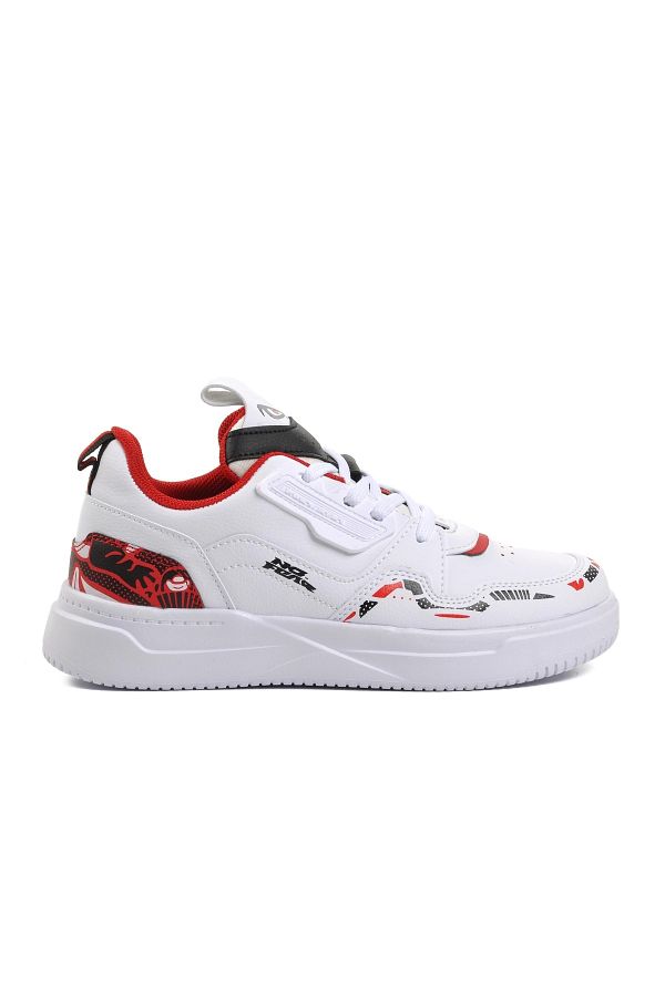 No Fear-Nfr-1001 Unisex White and Red Sneaker 1