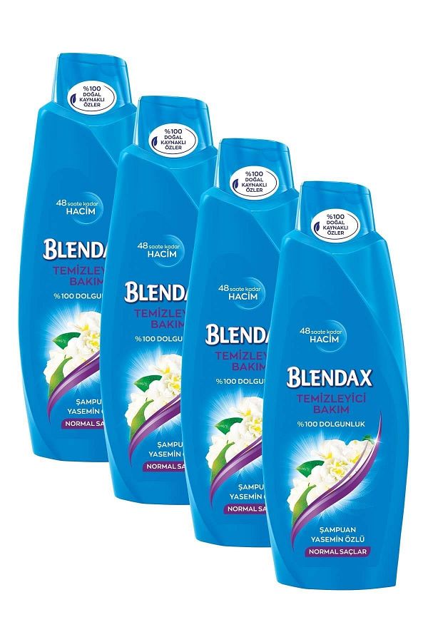 Blendax-550 Ml Jasmine Extract Cleansing Shampoo - X 4 Pieces 1
