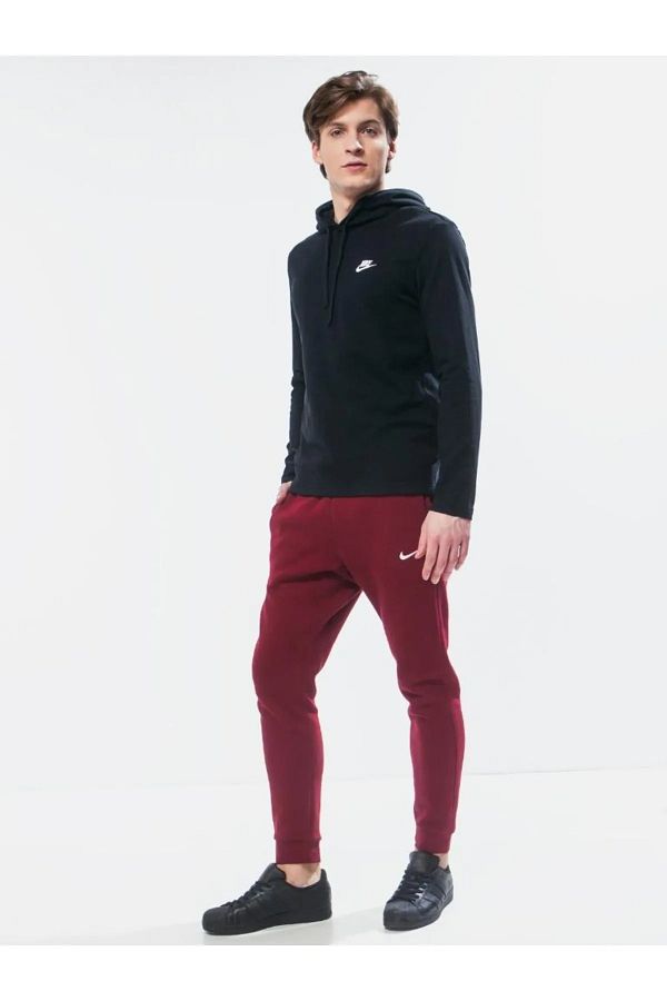 Nike Men s Burgundy Fleece Sweatpants m Nsw Club Jggr 826431 690 Trendyol