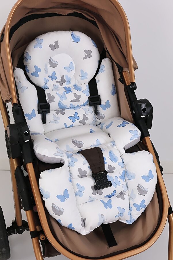 Umaybebek Ortopedik Bel Destekli Bebek Arabası Minderi, Pamuk Kumaş - Orijinal Ürün