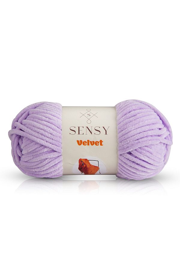 SENSY-Premium Velvet Velvet Thread Hand Knitting Thread Blanket Thread Sweater Thread Baby Blanket Thread Lilac 1